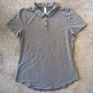 Womens Gray Lululemon Polo Shirt 